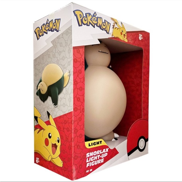 Pokemon Snorlax Light-Up Figure - Blue and Cream - Picture 2 of 7